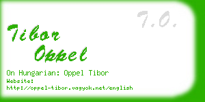 tibor oppel business card